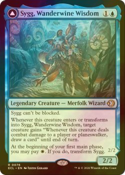 画像1: [FOIL] ワンダーワインの知恵者、シグ/Sygg, Wanderwine Wisdom 【英語版】 [ECL-青R]