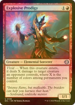 画像1: [FOIL] 爆発的神童/Explosive Prodigy 【英語版】 [ECL-赤U]