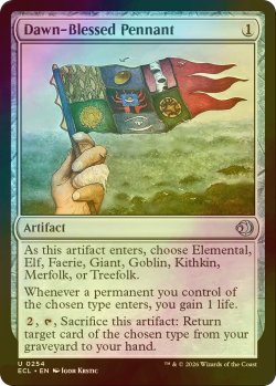 画像1: [FOIL] 暁恵みの長旗/Dawn-Blessed Pennant 【英語版】 [ECL-灰U]