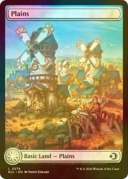 画像1: [FOIL] 平地/Plains No.274 (全面アート版) 【英語版】 [ECL-土地C]
