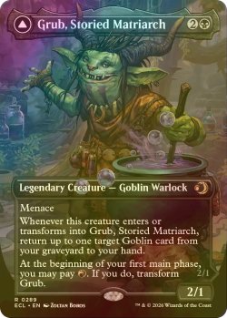 画像1: [FOIL] 名高き女族長、グラブ/Grub, Storied Matriarch (全面アート版) 【英語版】 [ECL-黒R]