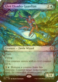 画像1: [FOIL] エレンドラ谷の守護者/Glen Elendra Guardian (ショーケース版) 【英語版】 [ECL-青R]