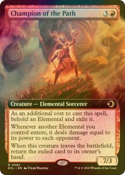 画像1: [FOIL] 隘路の闘士/Champion of the Path (拡張アート版) 【英語版】 [ECL-赤R]