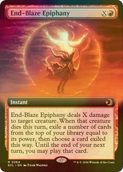 画像1: [FOIL] 終炎の天啓/End-Blaze Epiphany (拡張アート版) 【英語版】 [ECL-赤R]