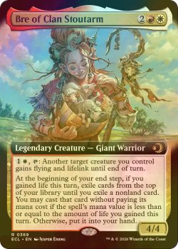 画像1: [FOIL] 豪腕族のブレ/Bre of Clan Stoutarm (拡張アート版) 【英語版】 [ECL-金R]