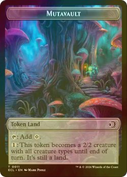 画像1: [FOIL] 変わり谷/MUTAVAULT & 大鹿/ELK 【英語版】 [ECL-トークン]