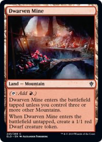 ドワーフの鉱山/Dwarven Mine 【英語版】 [ELD-土地C]