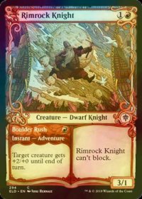 [FOIL] リムロックの騎士/Rimrock Knight (ショーケース版) 【英語版】 [ELD-赤C]