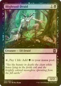 [FOIL] 病み土のドルイド/Blightsoil Druid 【英語版】 [EMA-黒C]