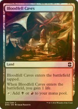 画像1: [FOIL] 血溜まりの洞窟/Bloodfell Caves 【英語版】 [EMA-茶C]
