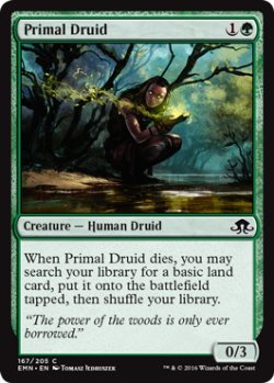 画像1: 原初のドルイド/Primal Druid 【英語版】 [EMN-緑C]