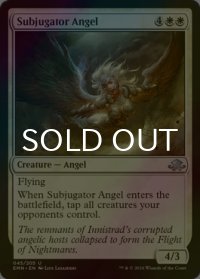 [FOIL] 支配の天使/Subjugator Angel 【英語版】 [EMN-白U]