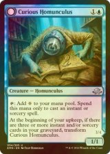 [FOIL] 詮索好きのホムンクルス/Curious Homunculus 《特価品》 【英語版】 [EMN-青U]