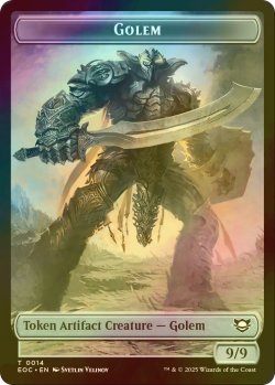 画像2: [FOIL] エレメンタル/ELEMENTAL No.007 & ゴーレム/GOLEM No.014 【英語版】 [EOC-トークン]