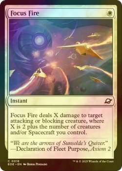 画像1: [FOIL] 一点砲火/Focus Fire 【英語版】 [EOE-白C]*詳細要確認