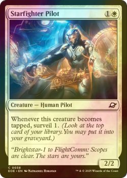 画像1: [FOIL] スターファイターのパイロット/Starfighter Pilot 【英語版】 [EOE-白C]*詳細要確認