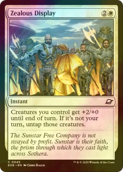 画像1: [FOIL] 意気軒高の表出/Zealous Display 【英語版】 [EOE-白C]*詳細要確認