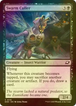 画像1: [FOIL] 大群の淘汰者/Swarm Culler 【英語版】 [EOE-黒C]*詳細要確認