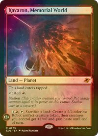 [FOIL] 記念の星、カヴァーロン/Kavaron, Memorial World (海外産ブースター版) 【英語版】 [EOE-土地MR]*詳細要確認