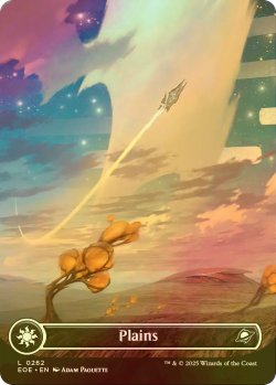 画像1: [FOIL] 平地/Plains No.262 (全面アート版) 【英語版】 [EOE-土地C]