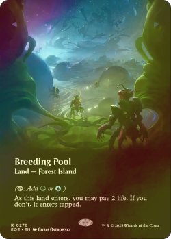 画像1: [FOIL] 繁殖池/Breeding Pool No.278 (全面アート・海外産ブースター版) 【英語版】 [EOE-土地R]