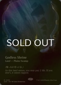 [FOIL] 神無き祭殿/Godless Shrine No.280 (全面アート・海外産ブースター版) 【英語版】 [EOE-土地R]*詳細要確認