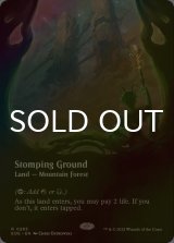 [FOIL] 踏み鳴らされる地/Stomping Ground No.283 (全面アート・海外産ブースター版) 【英語版】 [EOE-土地R]*詳細要確認