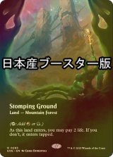 [FOIL] 踏み鳴らされる地/Stomping Ground No.283 ● (全面アート・日本産ブースター版) 【英語版】 [EOE-土地R]