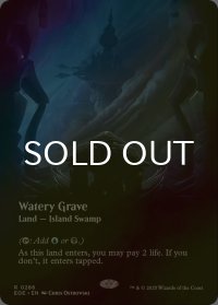 [FOIL] 湿った墓/Watery Grave No.286 (全面アート・海外産ブースター版) 【英語版】 [EOE-土地R]*詳細要確認