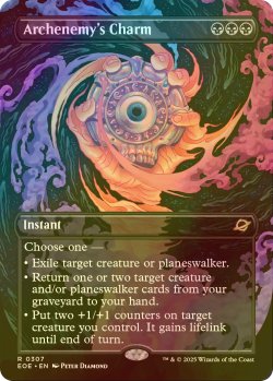 画像1: [FOIL] 大反目者の魔除け/Archenemy's Charm (全面アート・海外産ブースター版) 【英語版】 [EOE-黒R]
