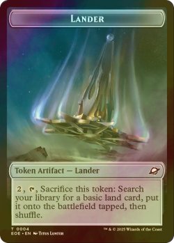 画像1: [FOIL] 着陸船/LANDER No.004 & ロボット/ROBOT 【英語版】 [EOE-トークン]