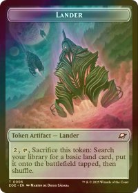 [FOIL] 着陸船/LANDER No.006 & ロボット/ROBOT 【英語版】 [EOE-トークン]