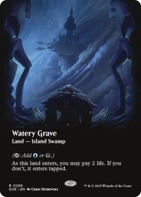 湿った墓/Watery Grave (全面アート版) 【英語版】 [EOE-土地R]