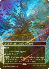 [FOIL] 天界の列柱/Celestial Colonnade No.007 (全面アート・海外産ブースター版) 【英語版】 [EOS-土地R]
