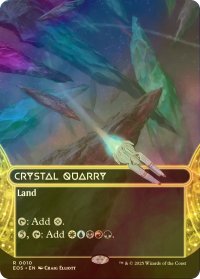 [FOIL] 水晶の採石場/Crystal Quarry No.010 (全面アート・海外産ブースター版) 【英語版】 [EOS-土地R]