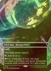 [FOIL] 風切る泥沼/Hissing Quagmire No.019 (全面アート・海外産ブースター版) 【英語版】 [EOS-土地R]