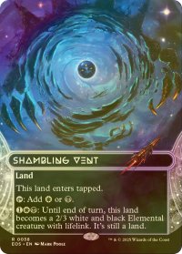 [FOIL] 乱脈な気孔/Shambling Vent No.038 (全面アート・海外産ブースター版) 【英語版】 [EOS-土地R]