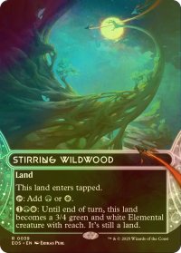 [FOIL] 活発な野生林/Stirring Wildwood No.039 (全面アート・海外産ブースター版) 【英語版】 [EOS-土地R]