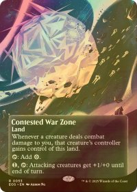 [FOIL] 激戦の戦域/Contested War Zone No.053 (全面アート版) 【英語版】 [EOS-土地R]
