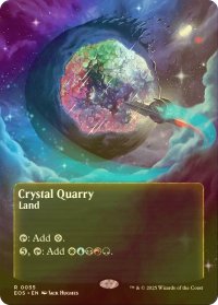 [FOIL] 水晶の採石場/Crystal Quarry No.055 (全面アート版) 【英語版】 [EOS-土地R]