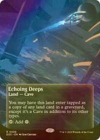 [FOIL] 残響する深淵/Echoing Deeps No.058 (全面アート版) 【英語版】 [EOS-土地R]