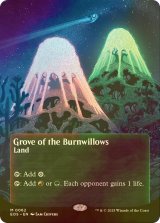 [FOIL] 燃え柳の木立ち/Grove of the Burnwillows No.062 (全面アート版) 【英語版】 [EOS-土地MR]