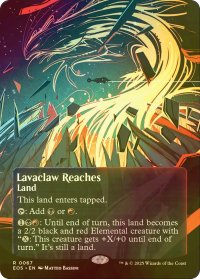 [FOIL] 溶岩爪の辺境/Lavaclaw Reaches No.067 (全面アート版) 【英語版】 [EOS-土地R]