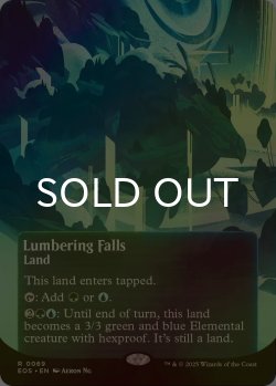 画像1: [FOIL] 伐採地の滝/Lumbering Falls No.069 (全面アート版) 【英語版】 [EOS-土地R]*詳細要確認