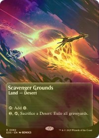 [FOIL] 屍肉あさりの地/Scavenger Grounds No.082 (全面アート版) 【英語版】 [EOS-土地R]