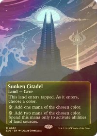 [FOIL] 沈んだ城塞/Sunken Citadel No.086 (全面アート版) 【英語版】 [EOS-土地R]