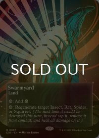 [FOIL] 群がりの庭/Swarmyard No.087 (全面アート版) 【英語版】 [EOS-土地R]*詳細要確認