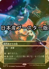 [FOIL] 屍肉あさりの地/Scavenger Grounds No.037 ● (全面アート・日本産ブースター版) 【日本語版】 [EOS-土地R]