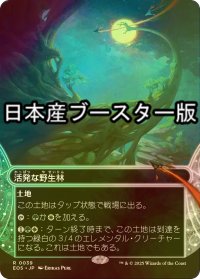 [FOIL] 活発な野生林/Stirring Wildwood No.039 ● (全面アート・日本産ブースター版) 【日本語版】 [EOS-土地R]