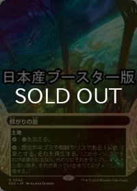 [FOIL] 群がりの庭/Swarmyard No.042 ● (ショーケース・日本産ブースター版) 【日本語版】 [EOS-土地R]